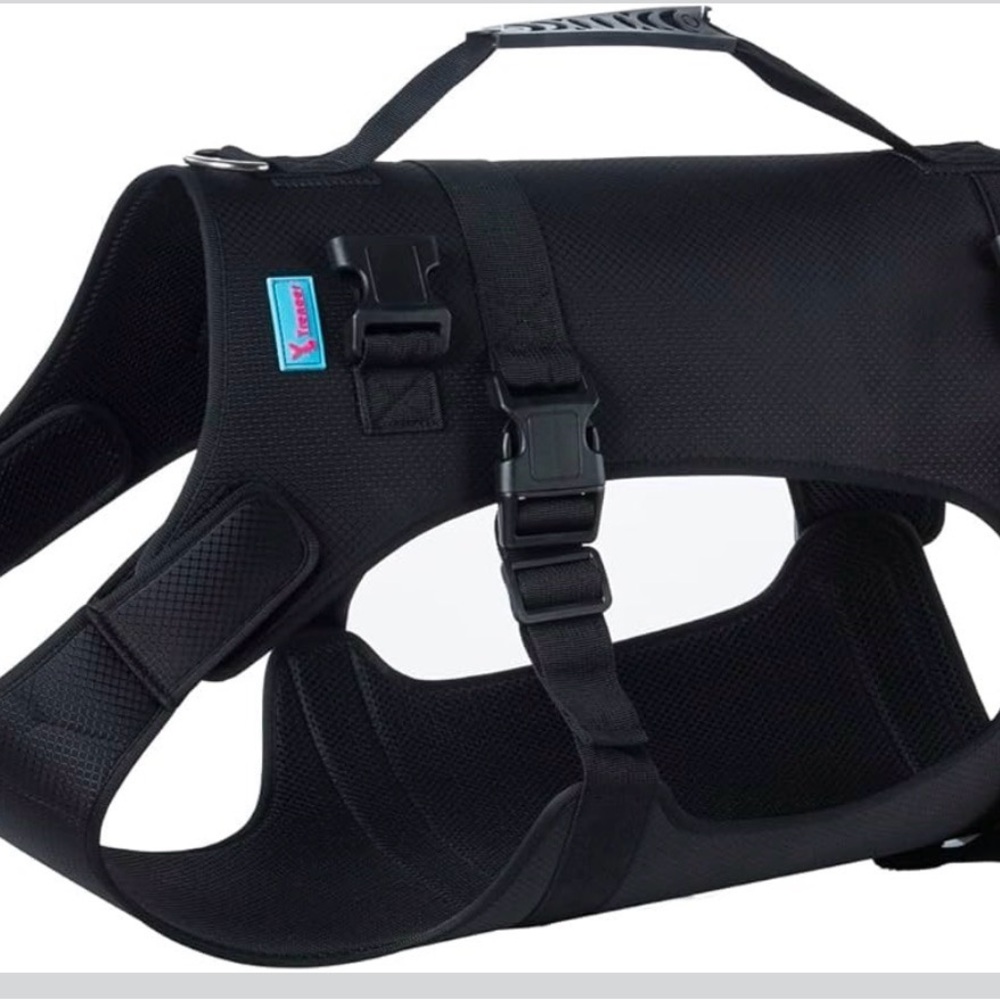 No-Pull Dog Harness with Handle - Black